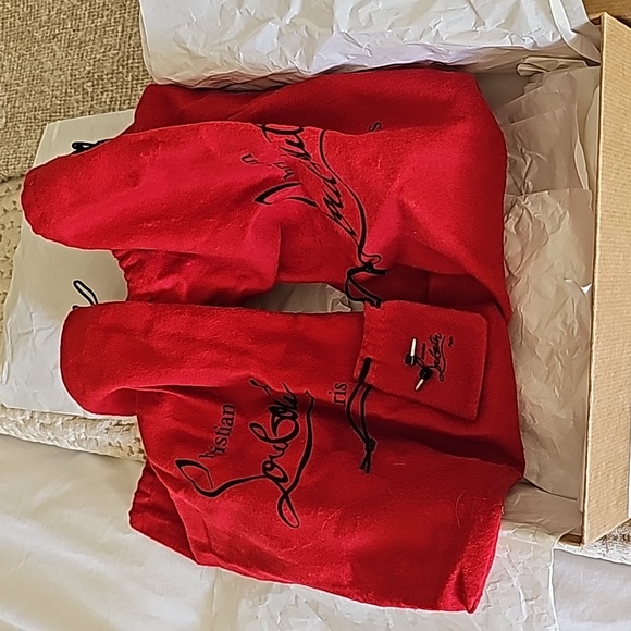 Louboutin Size 10/40 Very Prive Degrade Black/Red - Picture 8 of 8